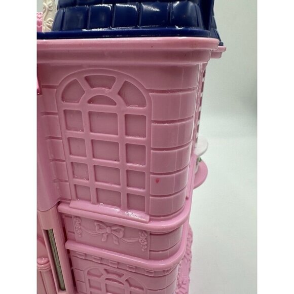 Fisher Price VTG 2001 Loving Family Sweet Streets Pink Townhouse No Front Door - Picture 5 of 16